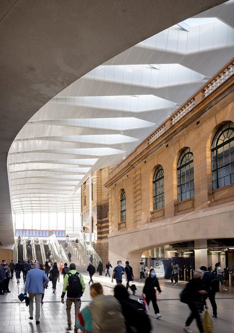 Woods Bagot with John McAslan + Partners, Central Station, Sydney Metro, Sydney, 2024.