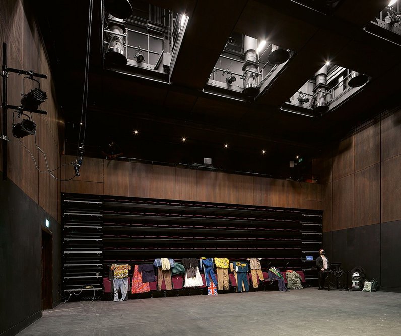 Studio Theatre, one of two at Brixton House. The two spaces can be linked for promenade performances.