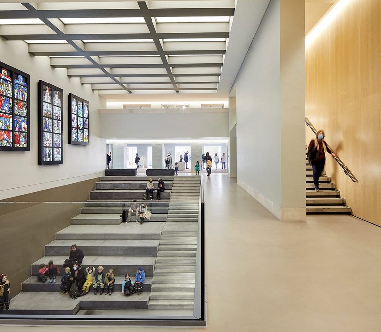 The Burrell collection. Lecture space transformed to rather corporate hub.