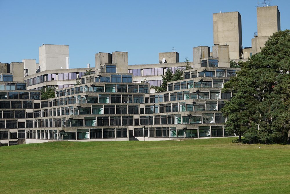 The Grade II* listed Ziggurat buildings at the University of East Anglia are one of the most notable pieces of British post-war architecture. The buildings were closed following the discovery of RAAC during a recent major refurbishment and options for remedial works are currently being investigated.