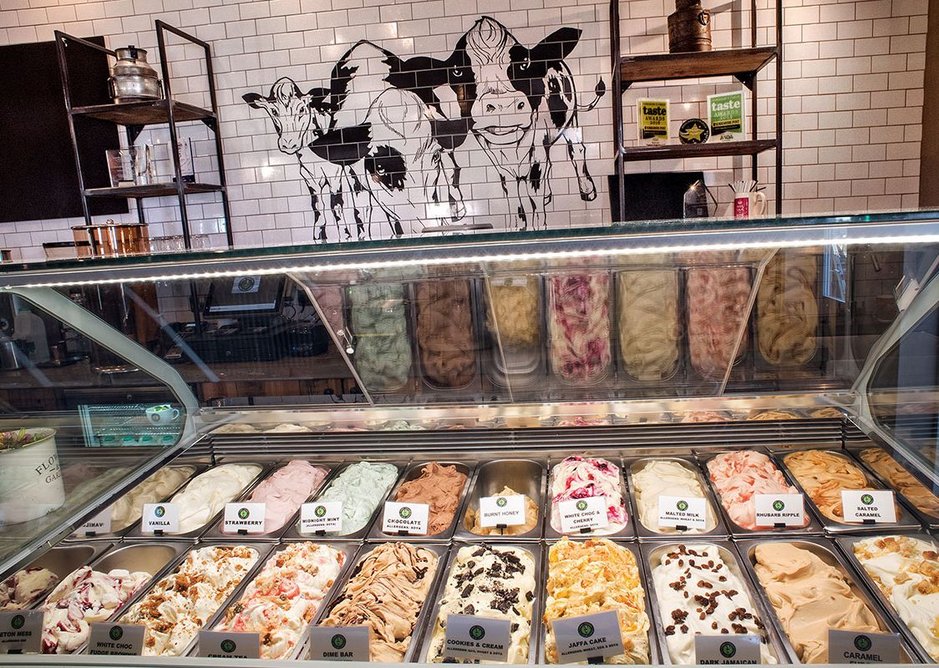Martin Walsh Architectural's revamped space features a redesigned ice-cream parlour.