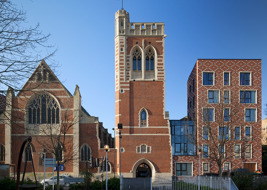 At St Mary of Eton in Hackney, Matthew Lloyd Architects designed new housing to enable a new church centre and community facilities.