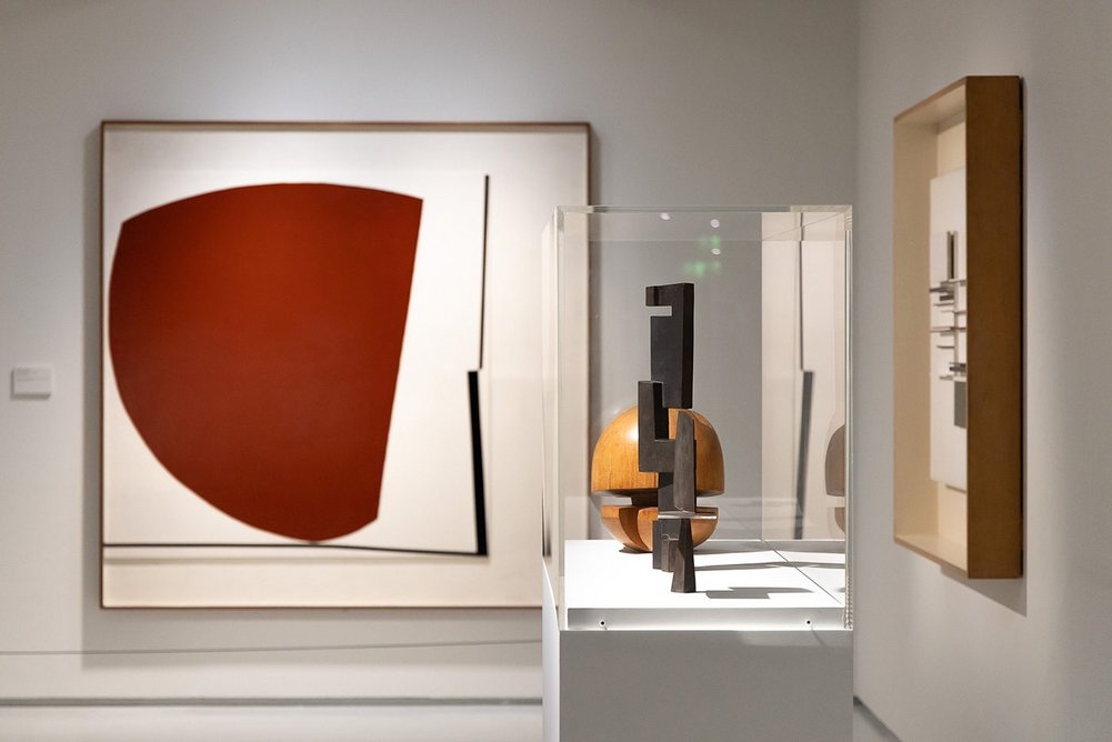 Installation view of Postwar Modern: New Art in Britain 1945 – 1965, Barbican Art Gallery until 26 June 2022.