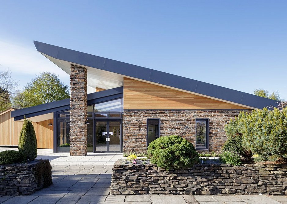 Exterior of the new Garden Room at RHS Rosemoor in Devon, designed by Peregrine Mears Architects.