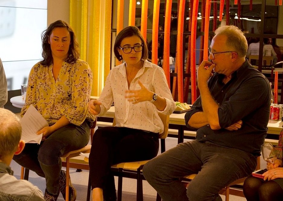 How to collaborate: Sarah Jones-Morris, director at Landsmith Associates; Felicie Krikler, director with Assael Architecture and Tim Wood, founder of Forge Architects and chair of Bankside Open Spaces Trust.