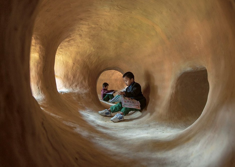 At Anandaloy, teaching rooms are connected via tunnels to mud-lined ‘sensory spaces’.