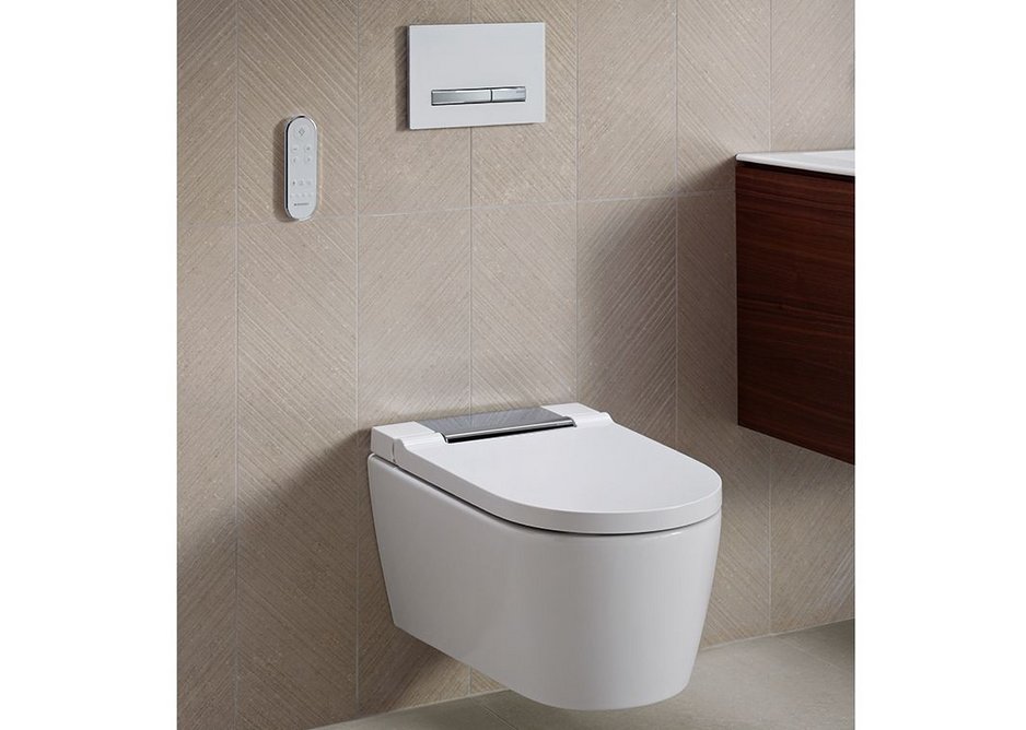 Here's how the Geberit AquaClean shower toilet works