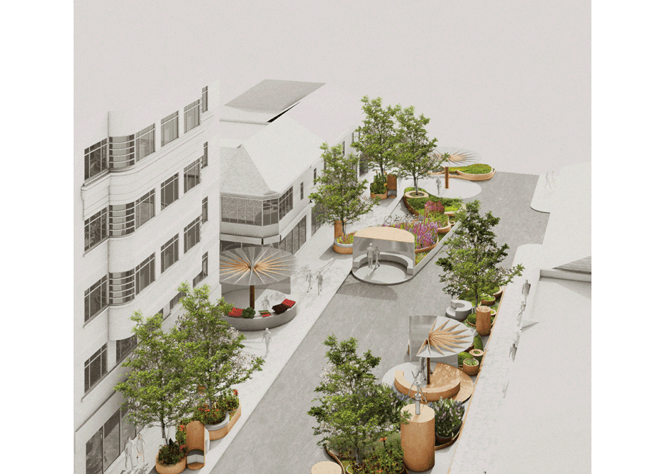 In Shaw Studio's proposal the high street would become a version  of a community land trust.