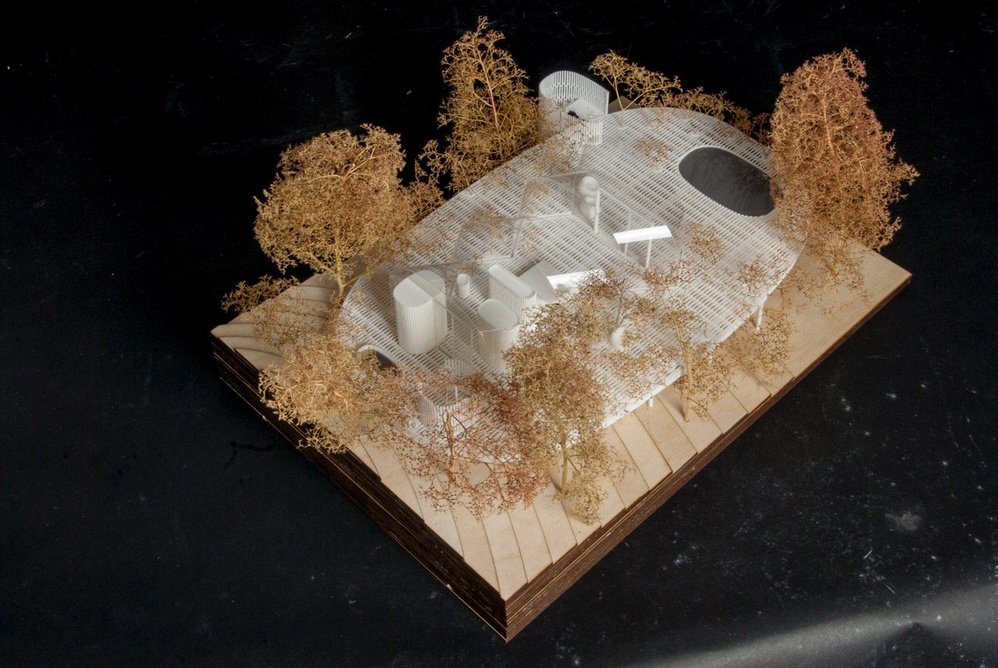 Model for Glass Cave, part of a study into the impact of natural light on wellbeing. Tonkin Liu collaborated on the project with Tim Macfarlane.