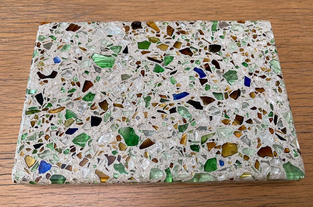 Sample panel of TTURA terrazzo.