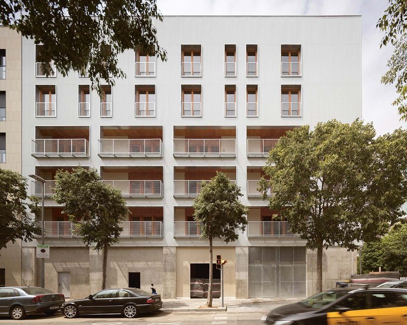 The 20-unit La Balma housing in Barcelona’s Poblenou district for La Boqueria co-operative, completed 2017.