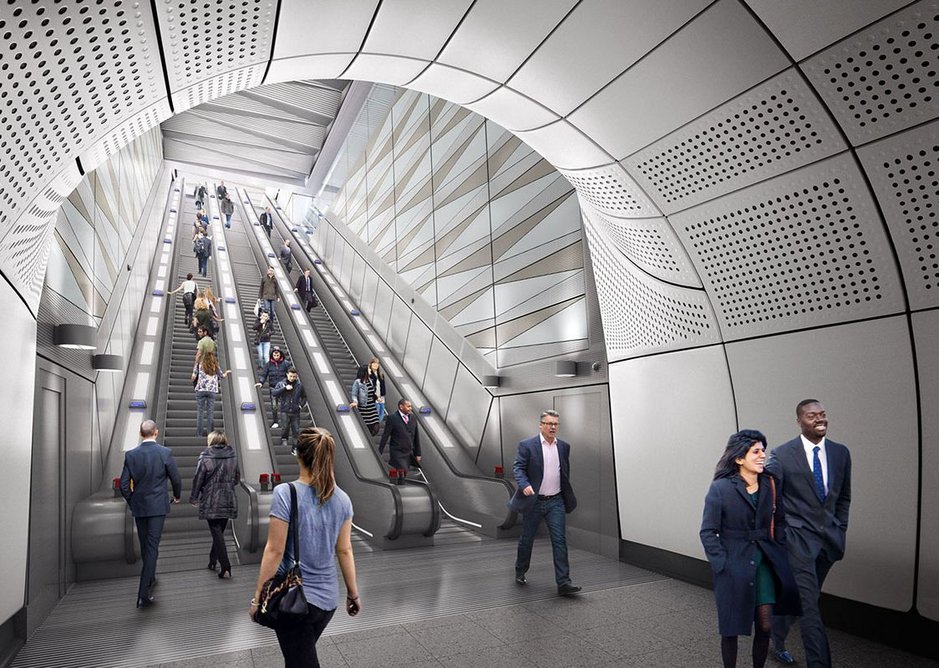 Liverpool Street Station Crossrail by architects Hawkins Brown.