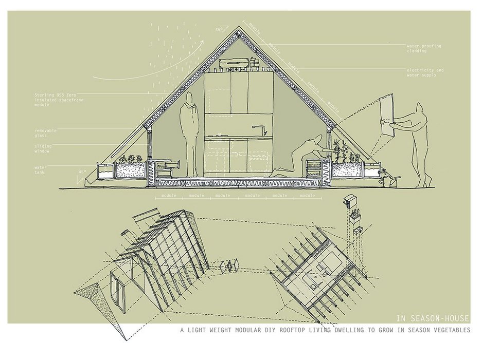 Residents can tend their vegetable garden from within the house.