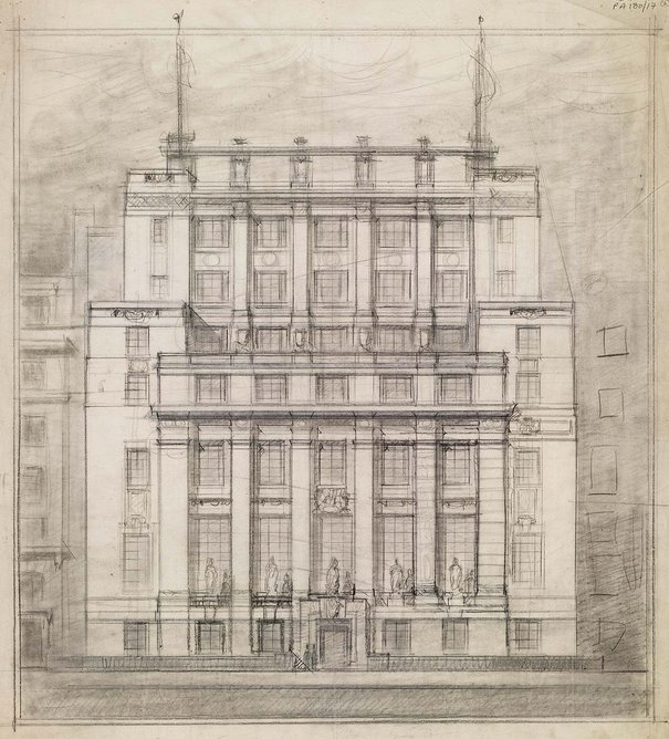 66 Portland Place as it might have been – 1929 competition entries. Second placed design from Verner Owen Rees.
