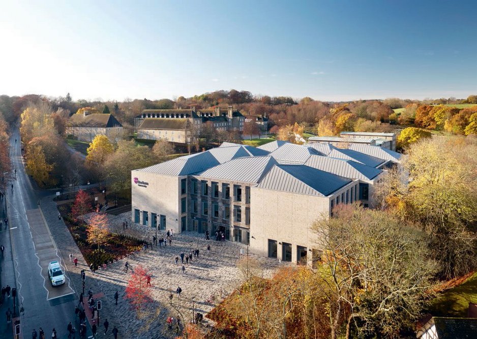 Background-St.-Mary's-College by E.Vincent Harris. Foreground-the new TLC is squirmingly symmetrical.