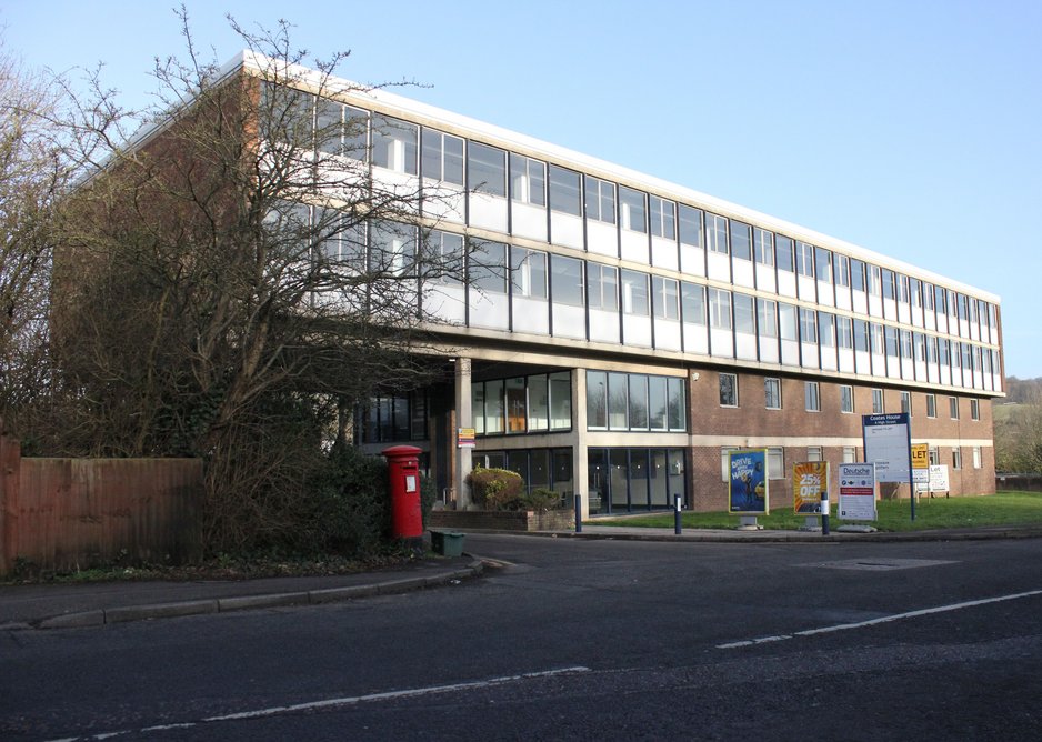 Coates House, Nailsea as office block before work takes place.