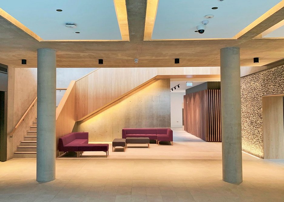 Entrance interior of University of Winchester West Downs campus by Design Engine. This was Triodos’s first venture into higher education with a £30m loan.