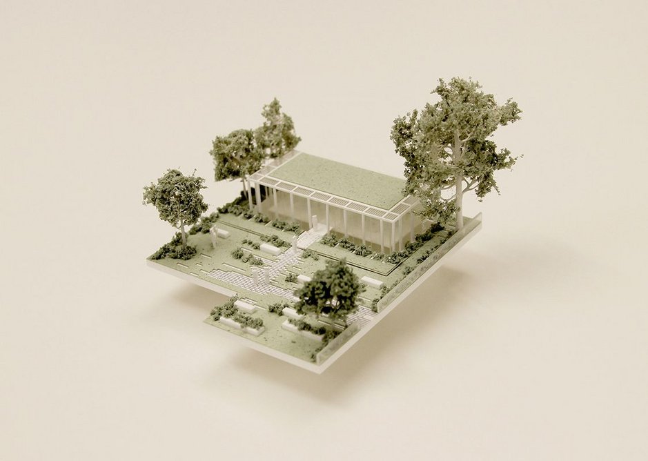 Model of Waldemar Gardens community centre.