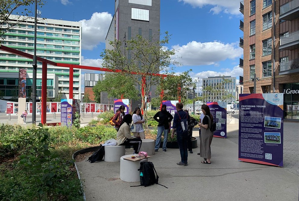 Co-design workshop with young people at DSDHA’s White Horse Square in Wembley.