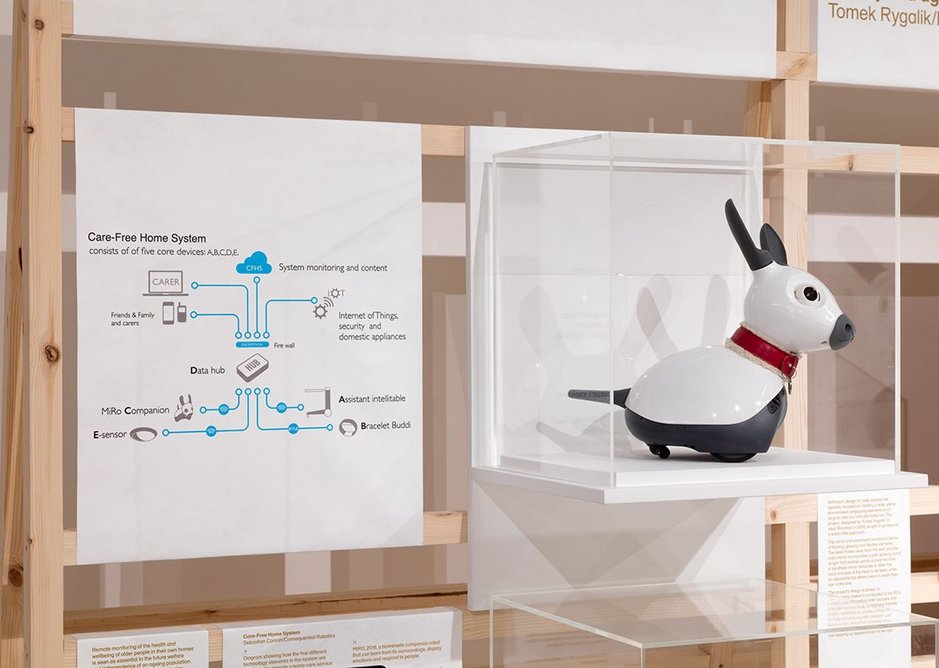 MiRO biomimetic robot companion, designed by Sebastian Conran in partnership with Consequential Robotics.