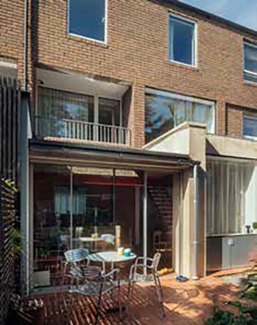 The kitchen extension was kept to a minimum to preserve the small rear garden.