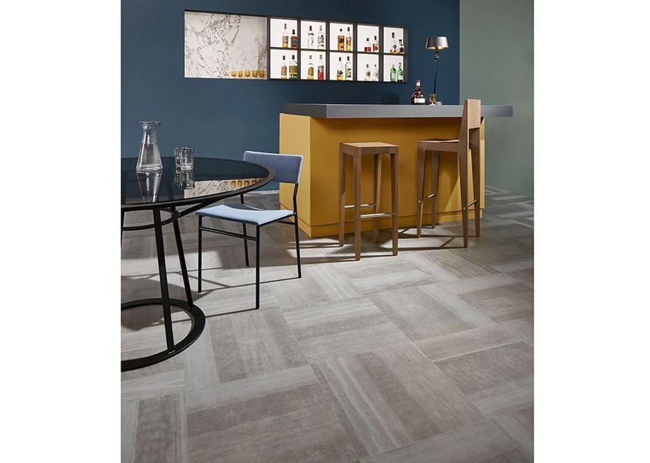 Forbo Allura Fusion vinyl tile flooring in sp62522 Fused Natural Concrete.