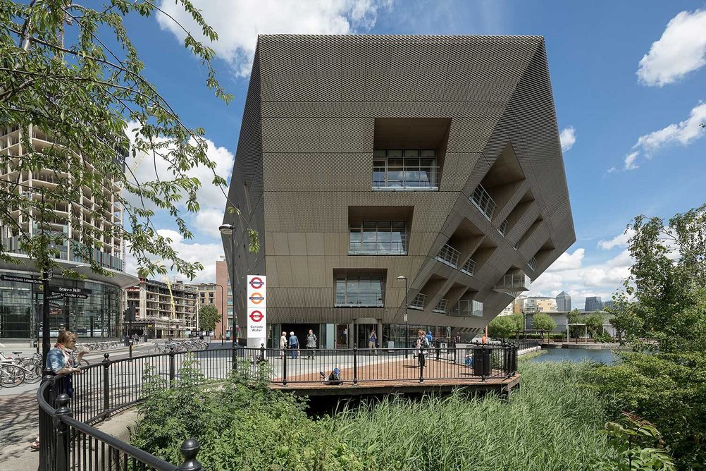 Canada Water Library in Surrey Quays, London, completed in 2011.