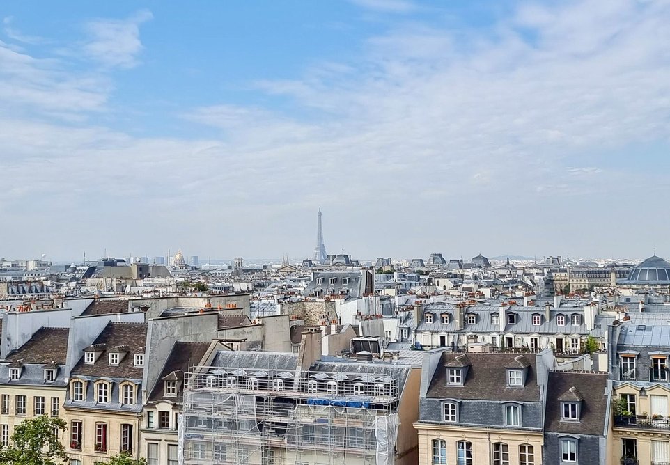 Paris and its low rise density, France.