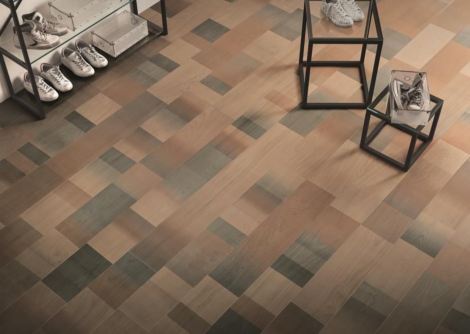 Boutique floor with Fabula Jungle wood effect floor tiles