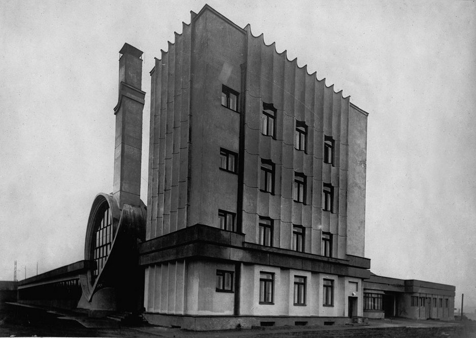 Alexander Vesnin, Victor Vesnin. Competition project for Narkomtiazhprom (People’s Commissariat of Heavy Industry) building in Moscow, Red Square, 1934.