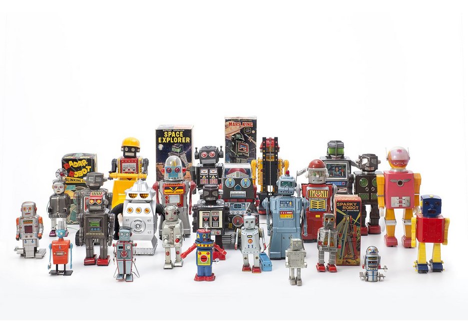 Vintage Toy Robots, 1956 – 1980, various manufacturers. Courtesy private collection.