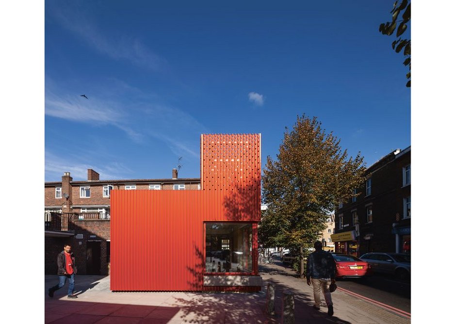 A relatively rare actual building from We Made That is the  East Street Exchange in London’s Walworth, expanding the local library.