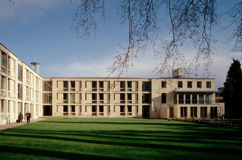 Foundress Court, Pembroke College, Cambridge. Completed in 1998, the new court was one of the practice’s breakthrough projects.