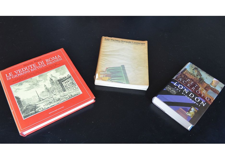 Asked to select three books that proved formative for different periods in his life, Coates chose: Italy: the New Domestic Landscape, Peter Ackroyd’s London: the Biography, and Piranesi’s Le Verdute di Roma.