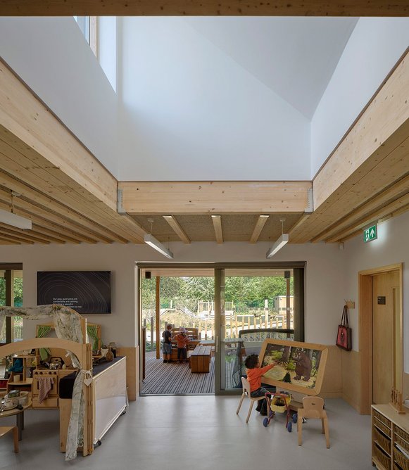 University of Staffordshire Woodlands Nursery by Feilden Clegg Bradley Studios. Credit: Daniel Hopkinson