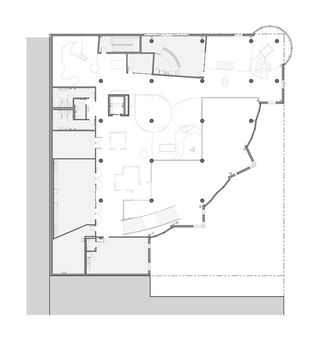 First floor plan. Children's Museum of Eau Claire, Wisconsin.