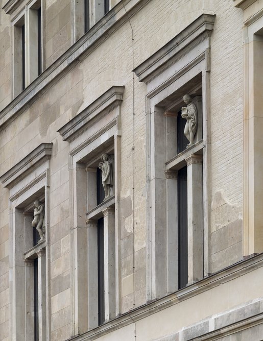 Neues Museum restoration and rebuild, Berlin (with David Chipperfield Architects). Left to right: A Restoration; B Reinstatement; C Reassembly