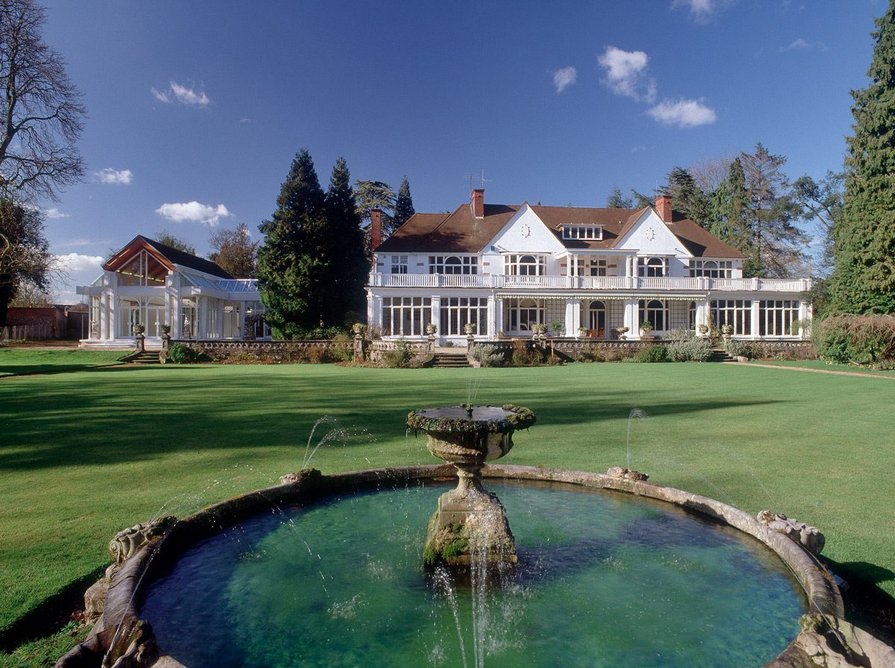 Swimming pool extension to a private house, which won a Concrete Society award.