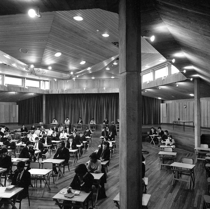 Acland Burghley School, Tufnell Park, Camden, London, 1966. Credit: John Donat/RIBA Collections