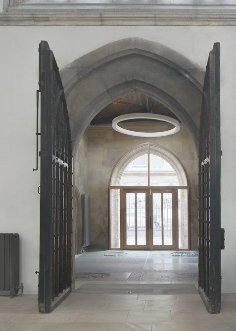 The vicar’s porch has a real sense of history and materiality – thanks not least to the incised ledgerstones.