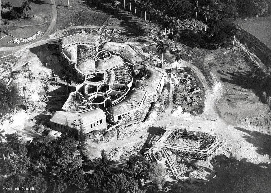 School of Dramatic Art - Aerial view of the school under construction