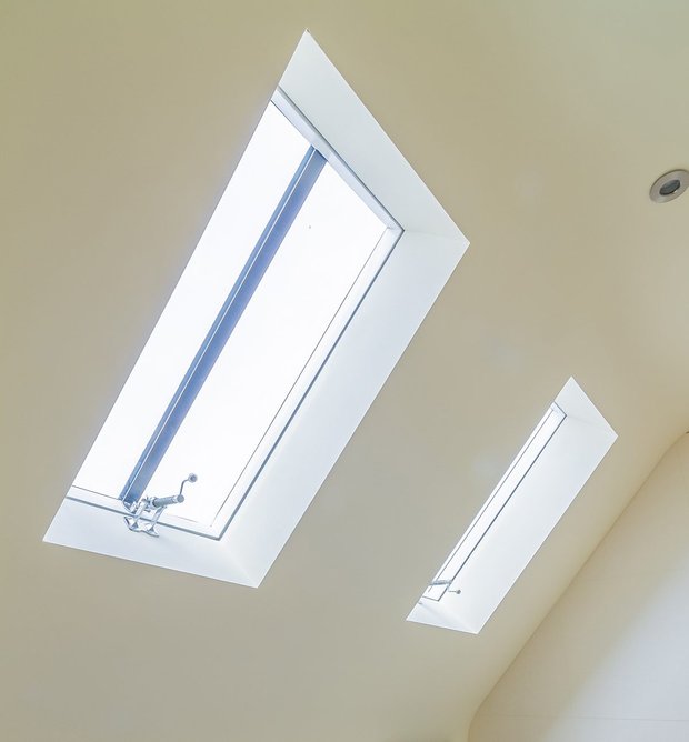 Conservation Rooflights from The Rooflight Co offer a flush internal finish for a high quality installation.
