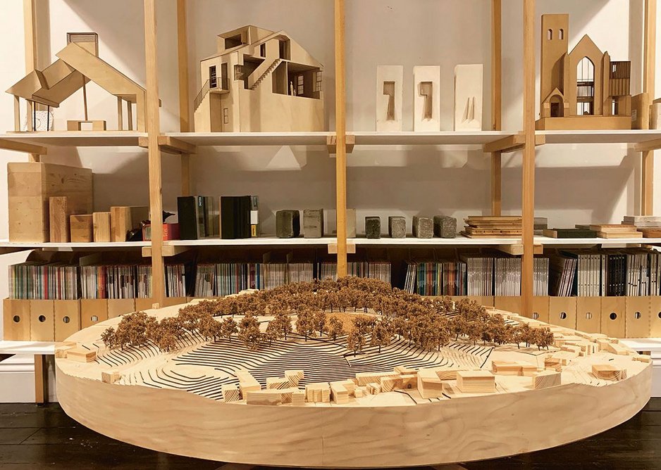 The office model of the Dunblane art gallery proposal.