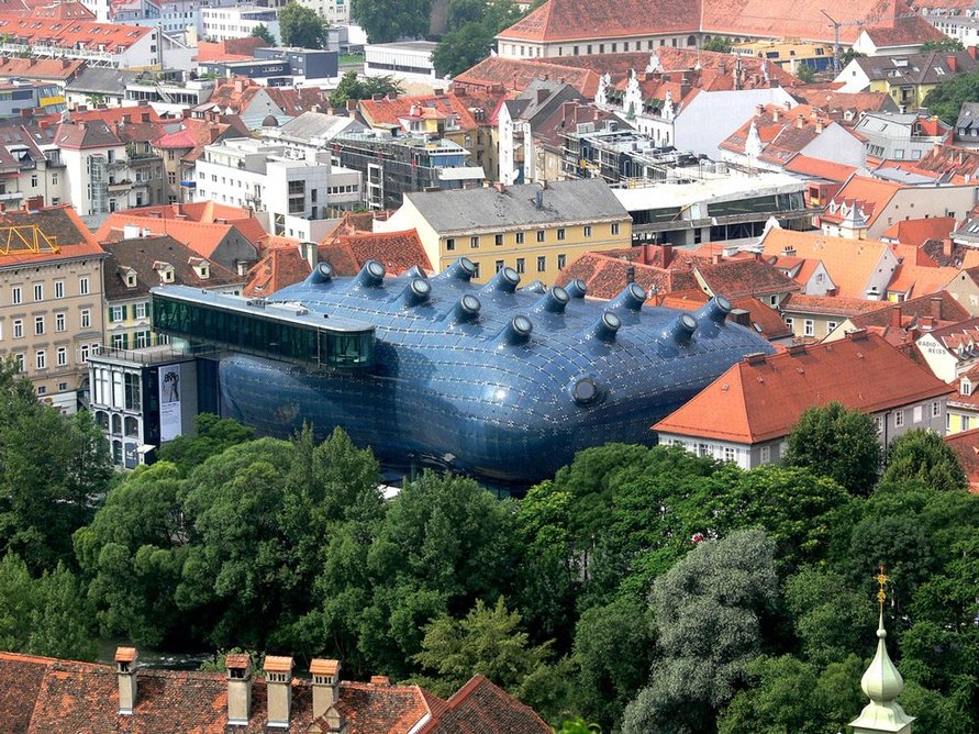 Kunsthaus Graz, Austria, designed by Colin Fournier and Peter Cook, 1999-2003.