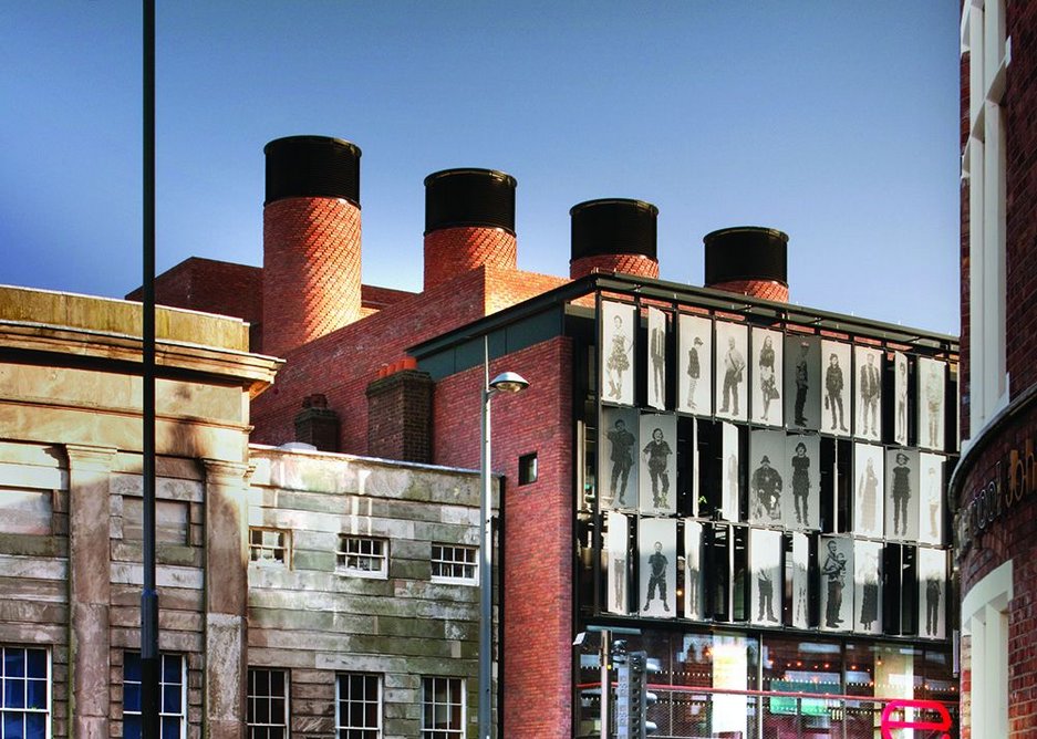 Steamship air handling: the theatre is naturally ventilated through these distinctive brick chimney stacks.