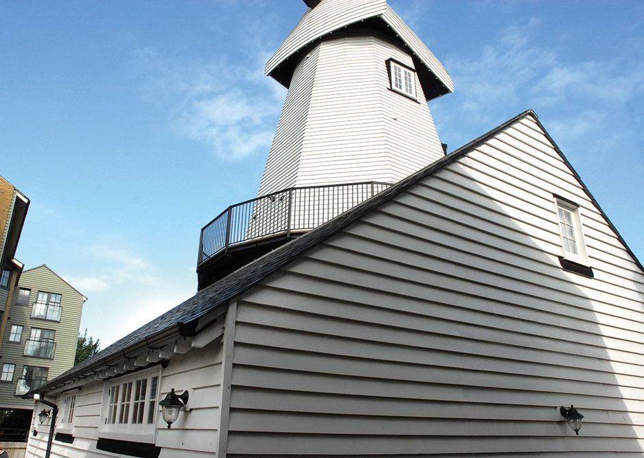 Here Brett Martin's guttering has been used on a coastal conservation project.