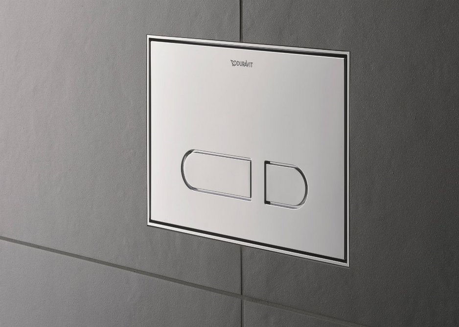 The mechanical A1 toilet actuator plate can also be flush mounted.