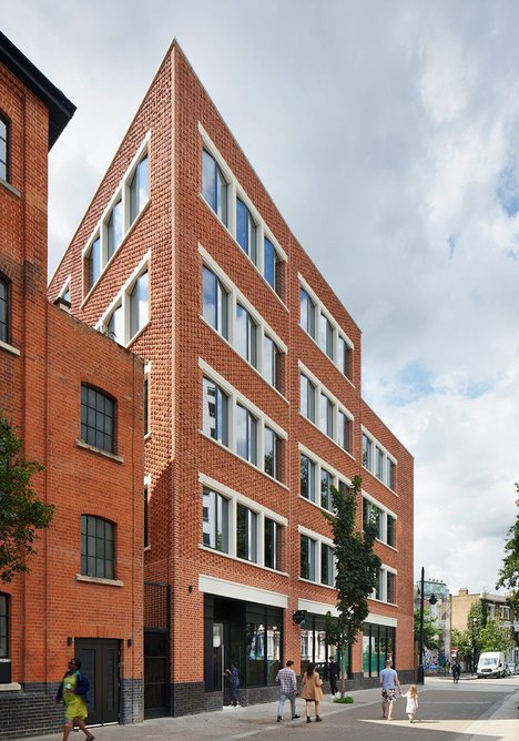 Brick Awards 2022 Commercial Winner and Sustainability (Commercial) Winner: The Department Store Studios, 19 Bellefields Road, London. Squire & Partners.