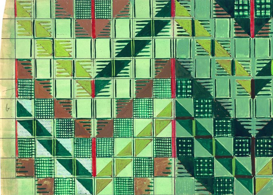 London underground moquette - Study for Chevron moquette.