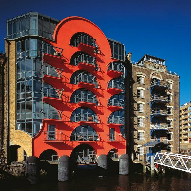 China Wharf in Bermondsey, London, completed in 1988.  Now listed grade II.